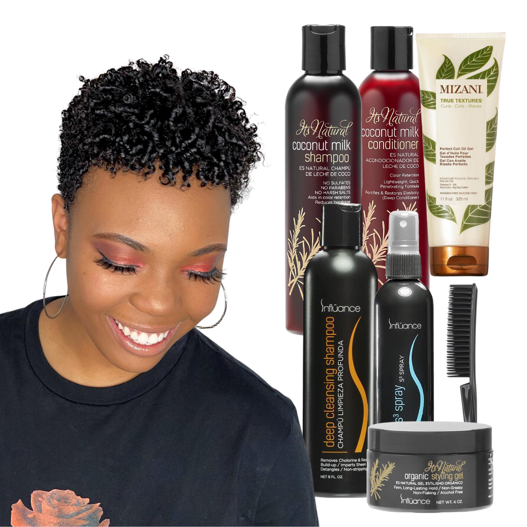 Wash and Go Bundle For Tight Curls